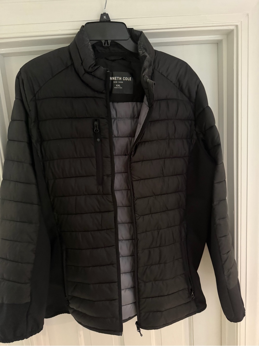 Kenneth Cole womens Black Quilted Jacket